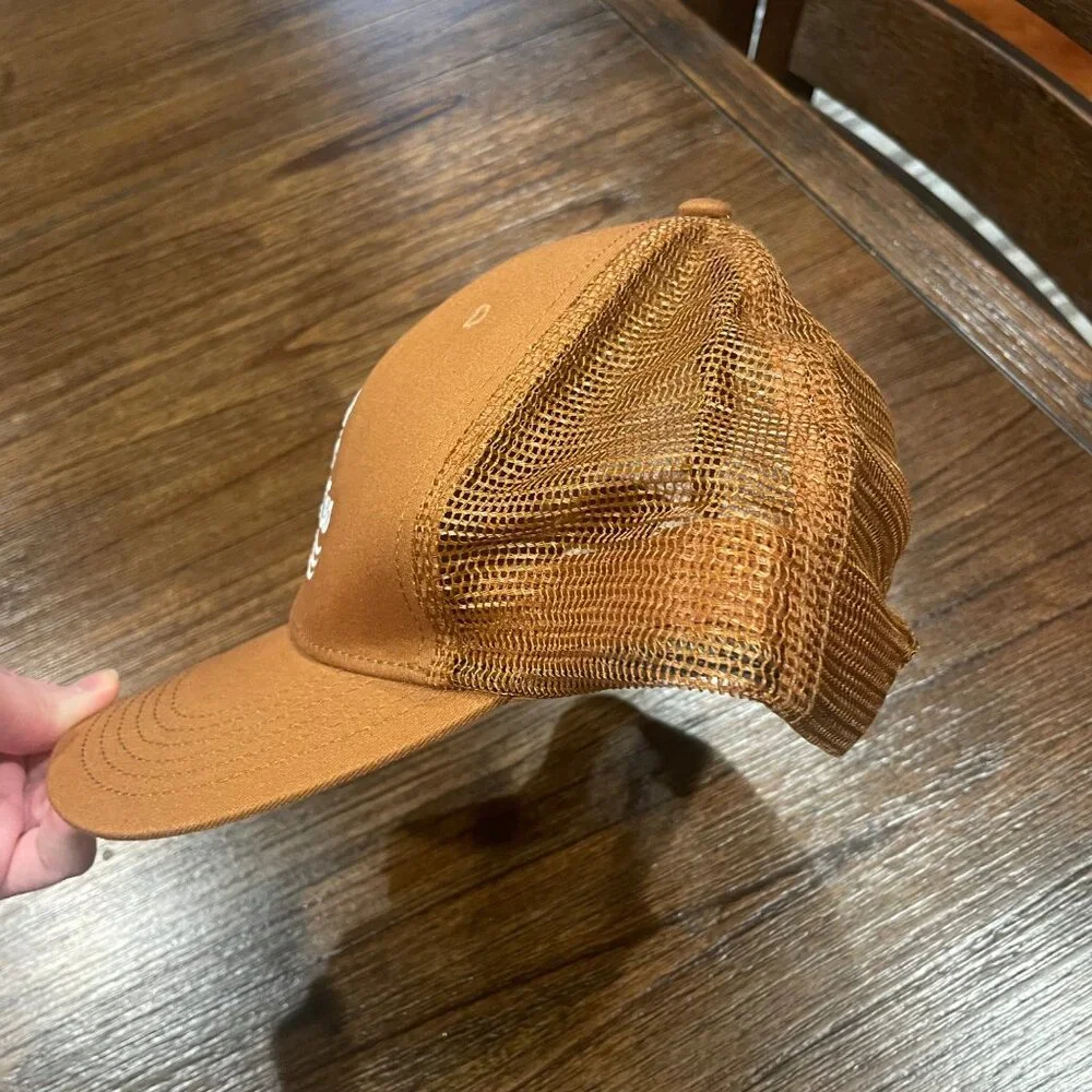 Chubbies Trucker Hat Logo Burnt Orange Brown Cap Mesh Snapback Adjustable